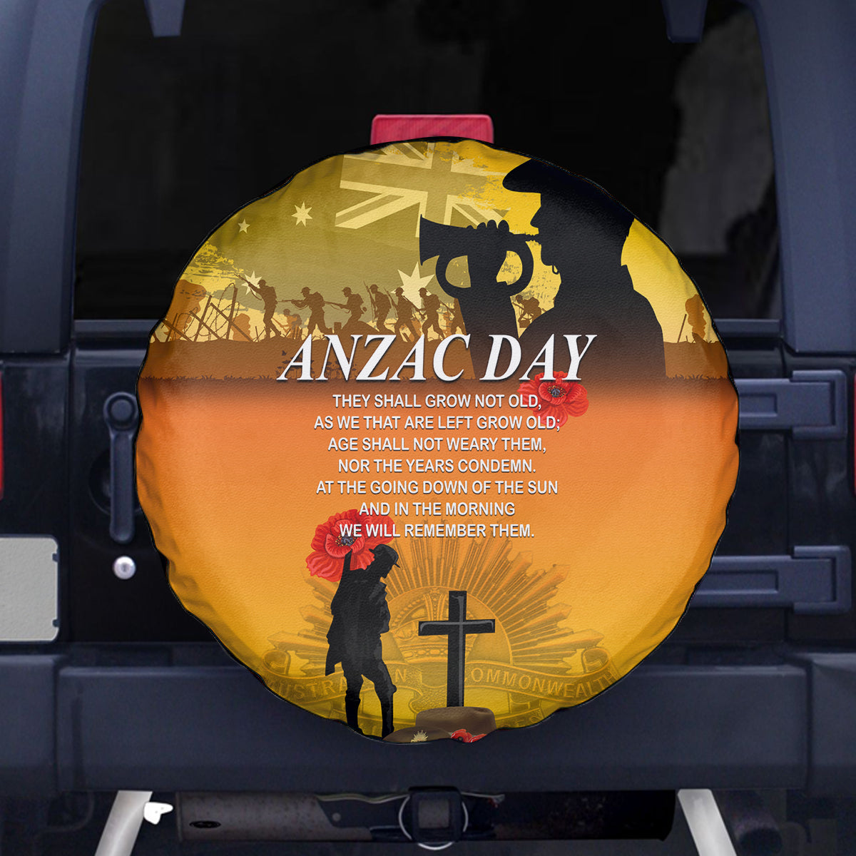 Australia ANZAC Day Spare Tire Cover Gallipoli Lest We Forget