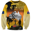 Australia ANZAC Day Sweatshirt Gallipoli Lest We Forget