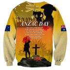 Australia ANZAC Day Sweatshirt Gallipoli Lest We Forget