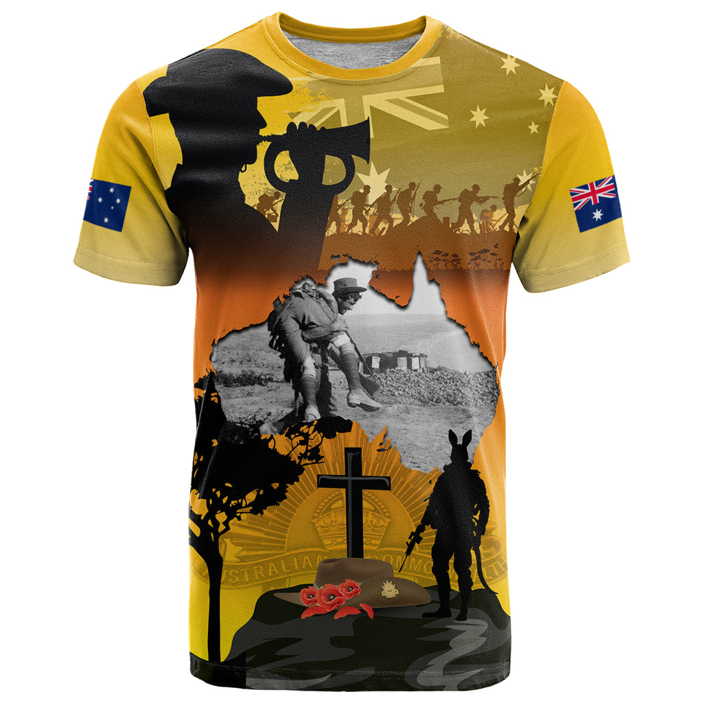 Australia ANZAC Day T Shirt Gallipoli Lest We Forget