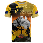 Australia ANZAC Day T Shirt Gallipoli Lest We Forget