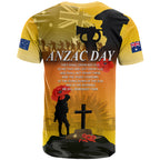 Australia ANZAC Day T Shirt Gallipoli Lest We Forget