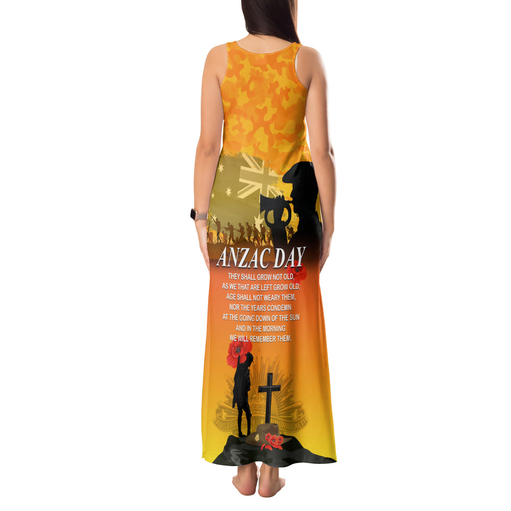 Australia ANZAC Day Tank Maxi Dress Gallipoli Lest We Forget