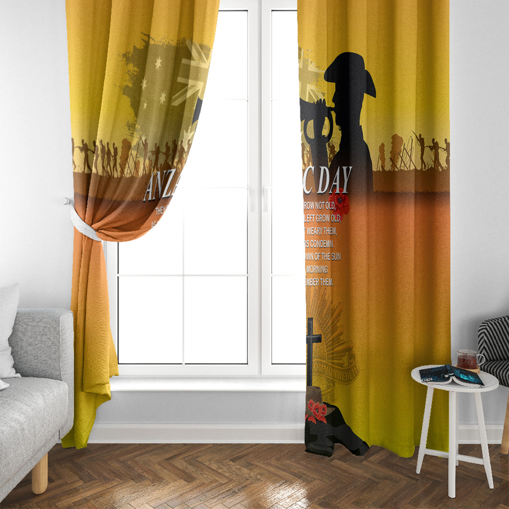 Australia ANZAC Day Window Curtain Gallipoli Lest We Forget
