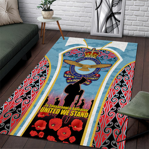 Royal New Zealand Air Force ANZAC Day Area Rug Te Tauaarangi o Aotearoa