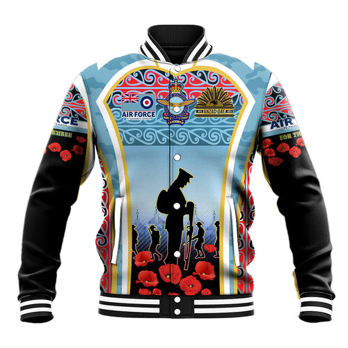 Royal New Zealand Air Force ANZAC Day Baseball Jacket Te Tauaarangi o Aotearoa
