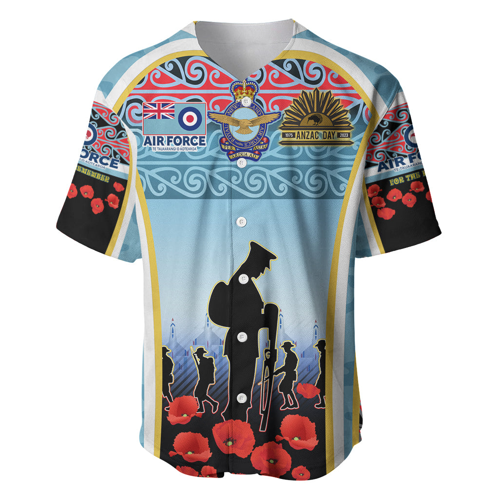 Royal New Zealand Air Force ANZAC Day Baseball Jersey Te Tauaarangi o Aotearoa
