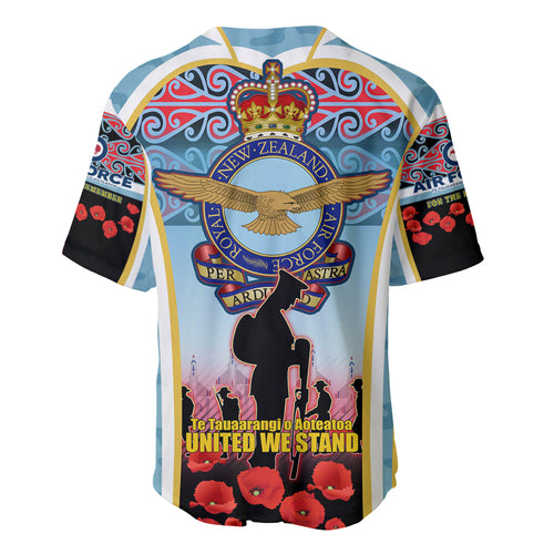 Royal New Zealand Air Force ANZAC Day Baseball Jersey Te Tauaarangi o Aotearoa