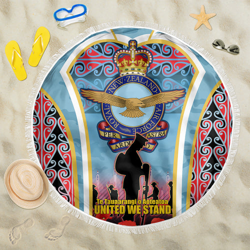 Royal New Zealand Air Force ANZAC Day Beach Blanket Te Tauaarangi o Aotearoa