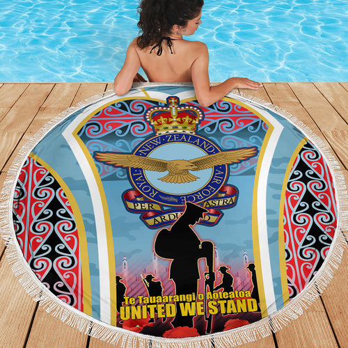 Royal New Zealand Air Force ANZAC Day Beach Blanket Te Tauaarangi o Aotearoa