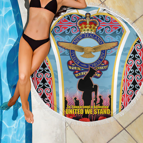 Royal New Zealand Air Force ANZAC Day Beach Blanket Te Tauaarangi o Aotearoa
