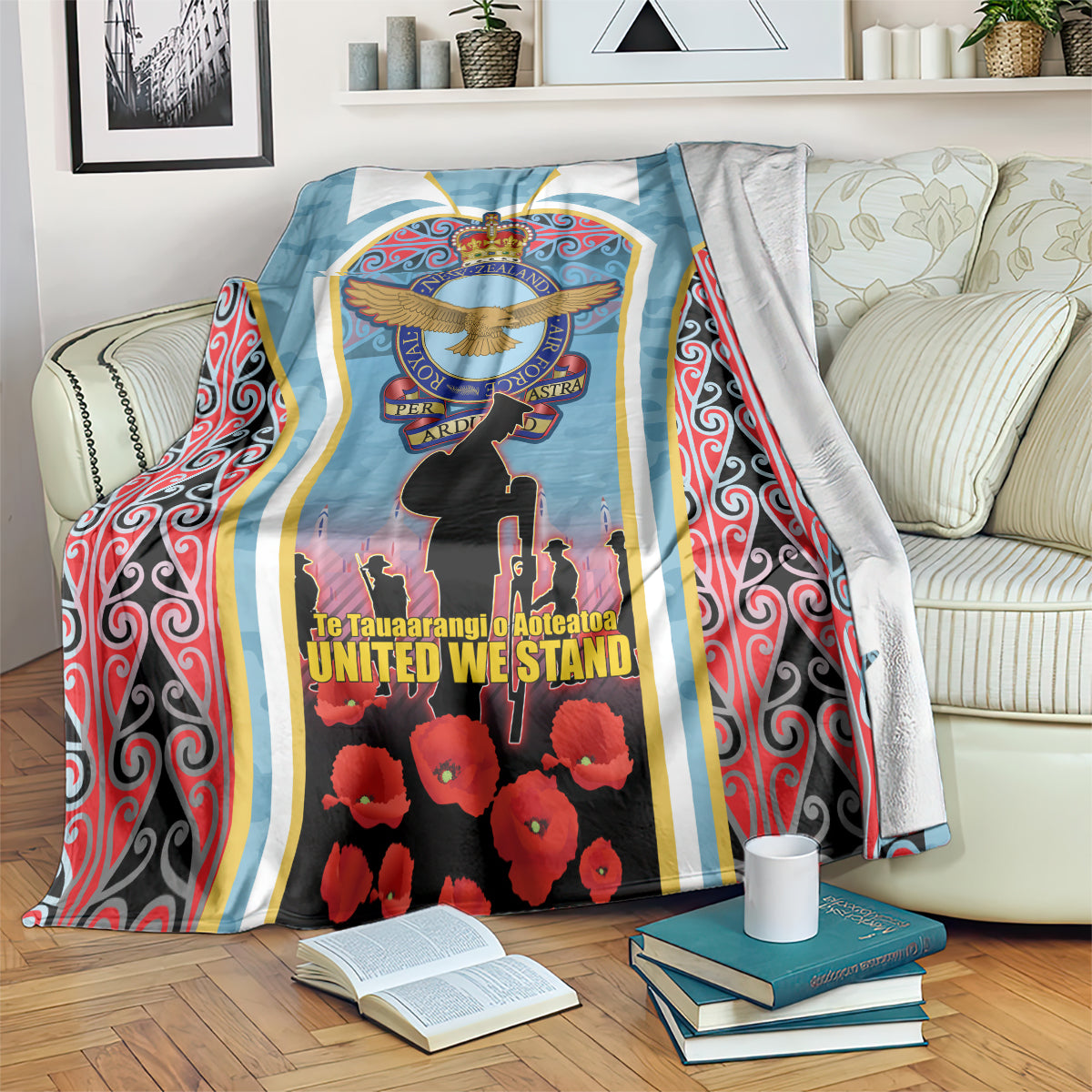 Royal New Zealand Air Force ANZAC Day Blanket Te Tauaarangi o Aotearoa