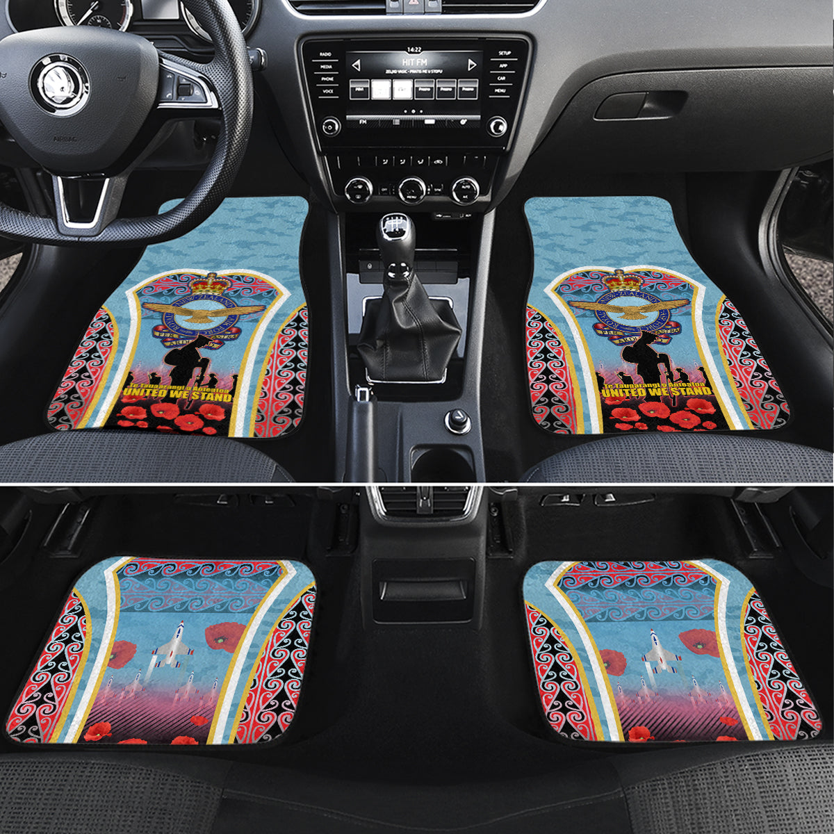 Royal New Zealand Air Force ANZAC Day Car Mats Te Tauaarangi o Aotearoa