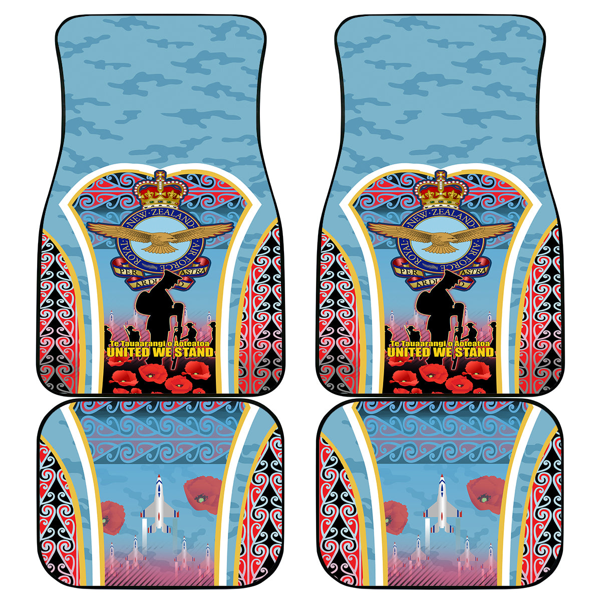 Royal New Zealand Air Force ANZAC Day Car Mats Te Tauaarangi o Aotearoa