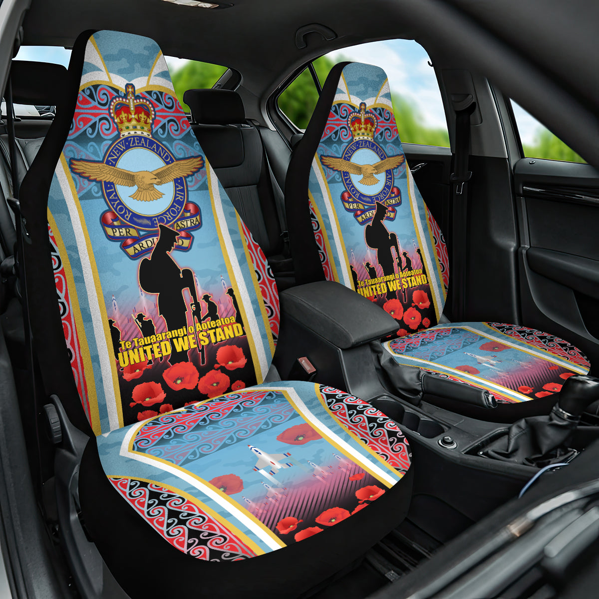 Royal New Zealand Air Force ANZAC Day Car Seat Cover Te Tauaarangi o Aotearoa
