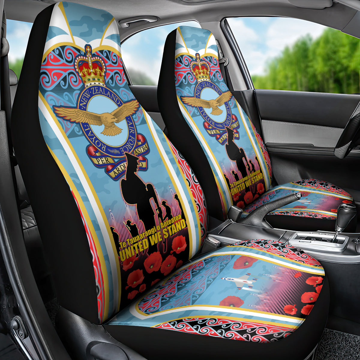 Royal New Zealand Air Force ANZAC Day Car Seat Cover Te Tauaarangi o Aotearoa