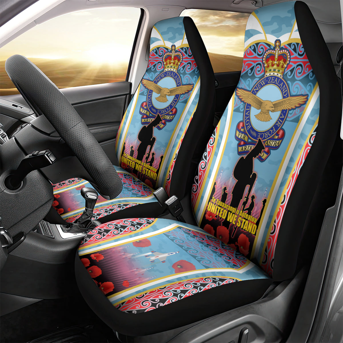 Royal New Zealand Air Force ANZAC Day Car Seat Cover Te Tauaarangi o Aotearoa