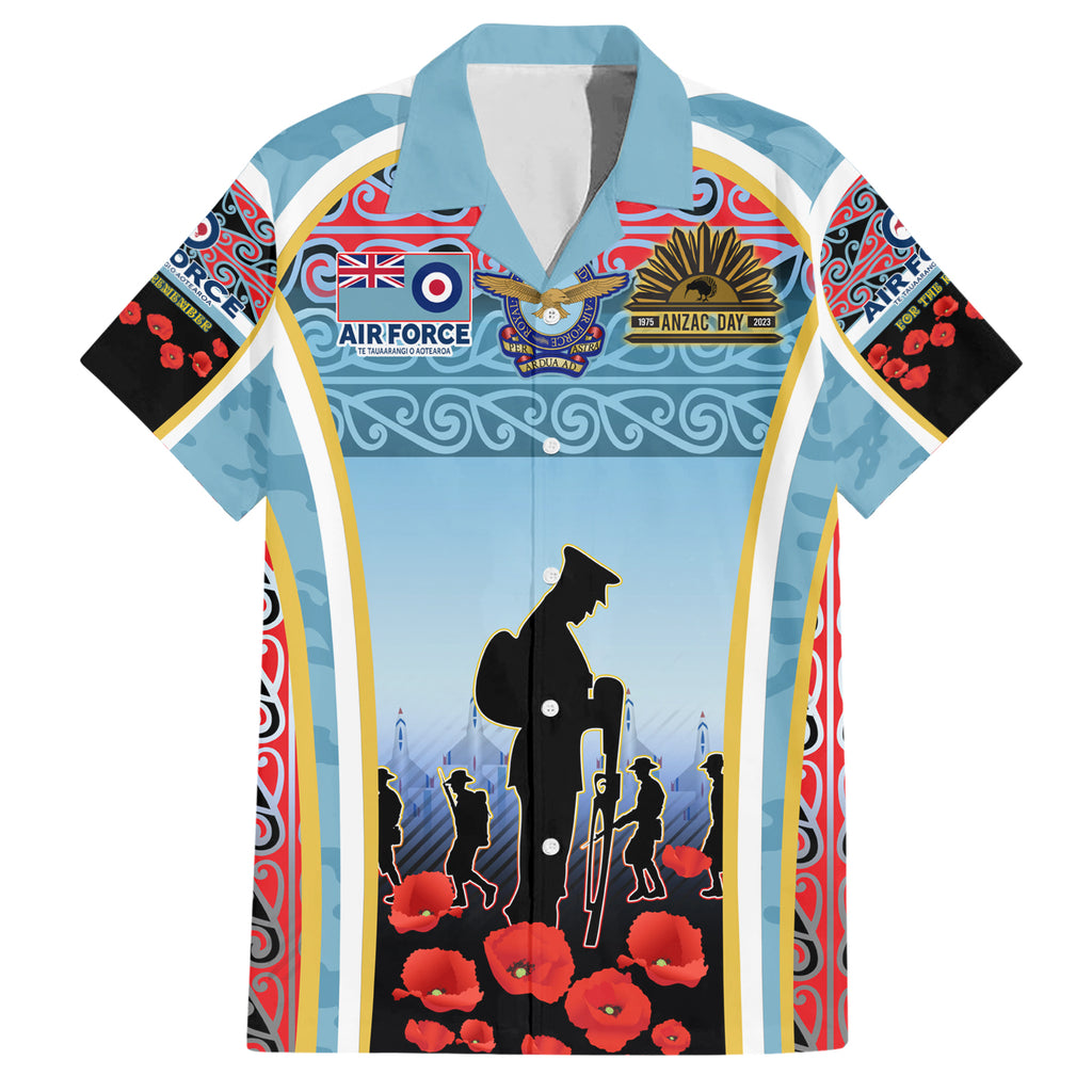 Royal New Zealand Air Force ANZAC Day Hawaiian Shirt Te Tauaarangi o Aotearoa