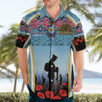 Royal New Zealand Air Force ANZAC Day Hawaiian Shirt Te Tauaarangi o Aotearoa