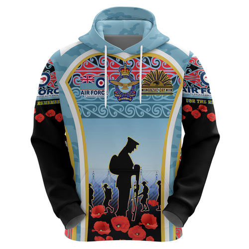 Royal New Zealand Air Force ANZAC Day Hoodie Te Tauaarangi o Aotearoa