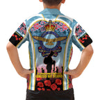 Royal New Zealand Air Force ANZAC Day Kid Hawaiian Shirt Te Tauaarangi o Aotearoa