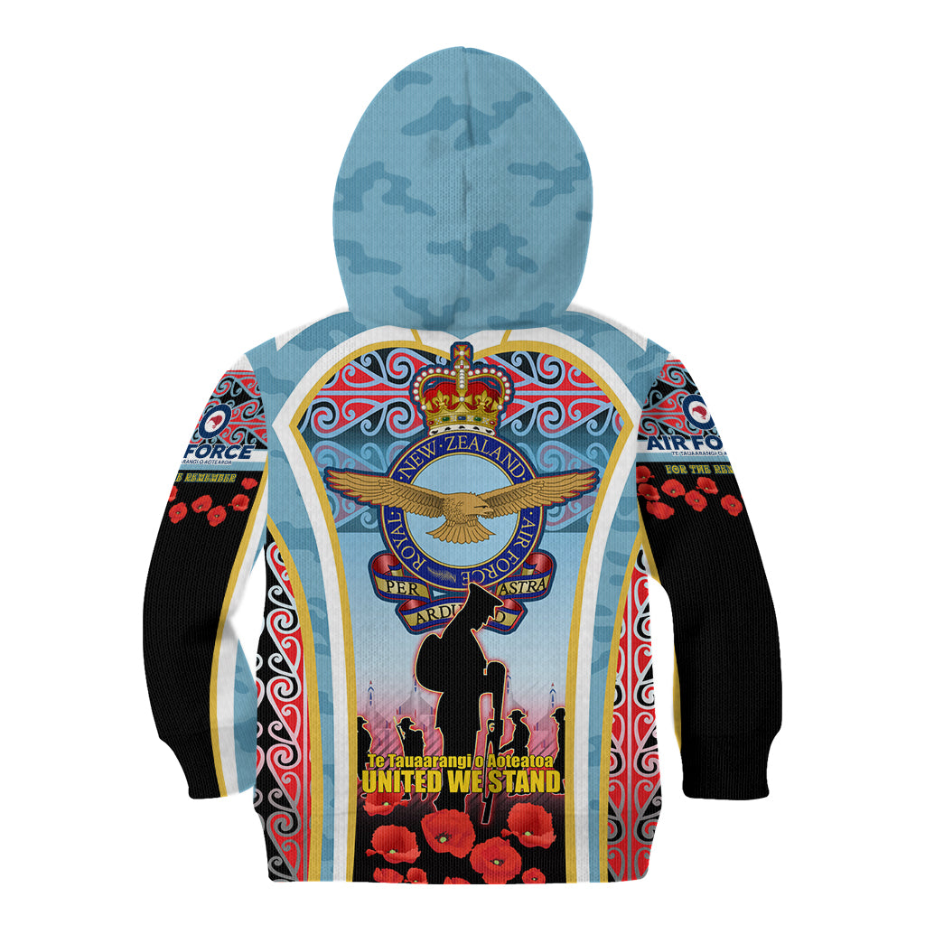 Royal New Zealand Air Force ANZAC Day Kid Hoodie Te Tauaarangi o Aotearoa
