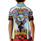 Royal New Zealand Air Force ANZAC Day Kid Polo Shirt Te Tauaarangi o Aotearoa