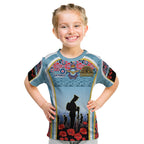 Royal New Zealand Air Force ANZAC Day Kid T Shirt Te Tauaarangi o Aotearoa