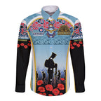Royal New Zealand Air Force ANZAC Day Long Sleeve Button Shirt Te Tauaarangi o Aotearoa