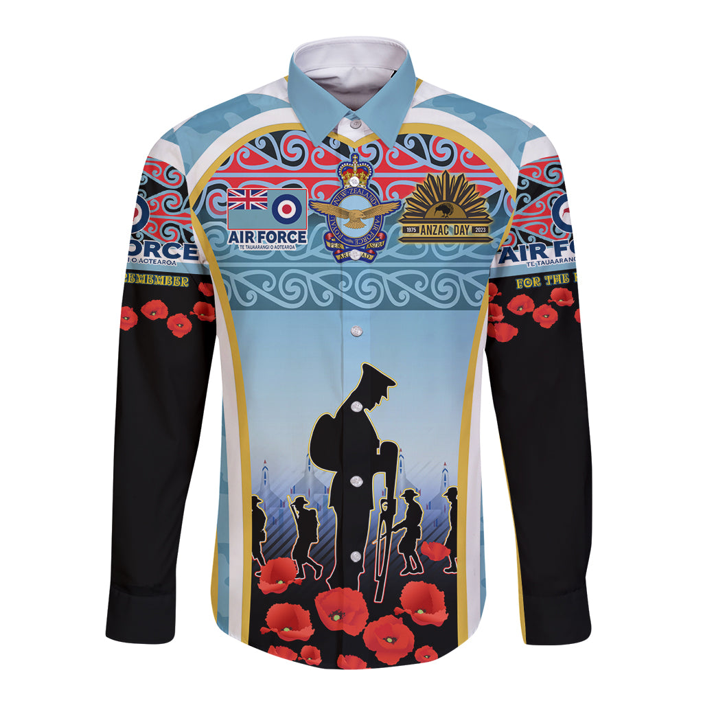 Royal New Zealand Air Force ANZAC Day Long Sleeve Button Shirt Te Tauaarangi o Aotearoa