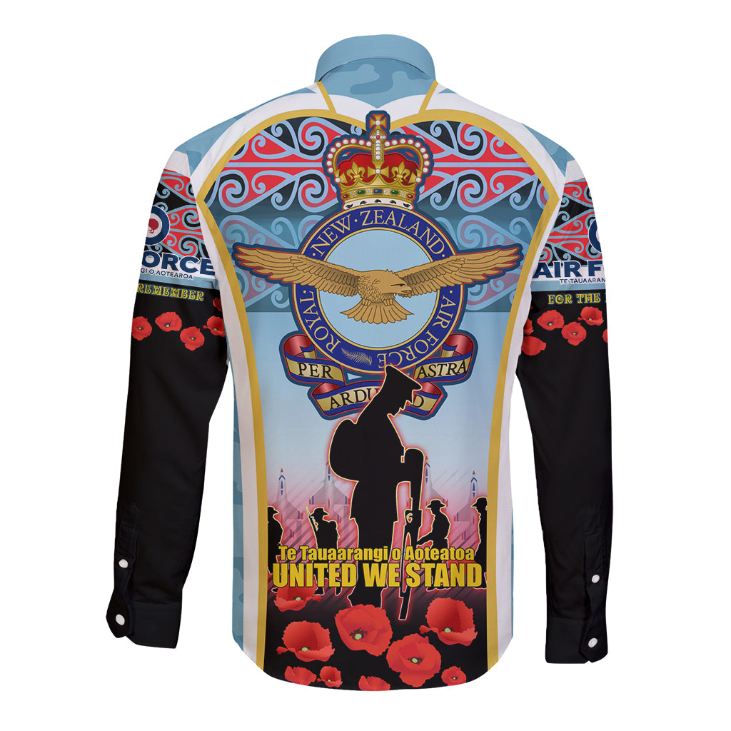 Royal New Zealand Air Force ANZAC Day Long Sleeve Button Shirt Te Tauaarangi o Aotearoa