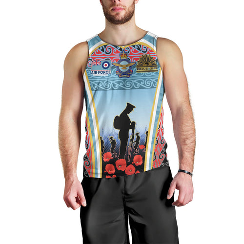 Royal New Zealand Air Force ANZAC Day Men Tank Top Te Tauaarangi o Aotearoa