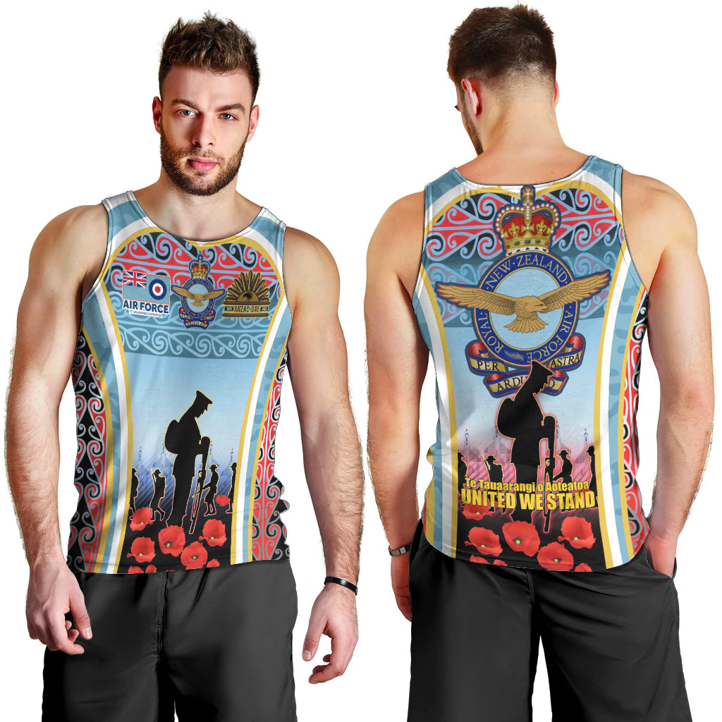 Royal New Zealand Air Force ANZAC Day Men Tank Top Te Tauaarangi o Aotearoa