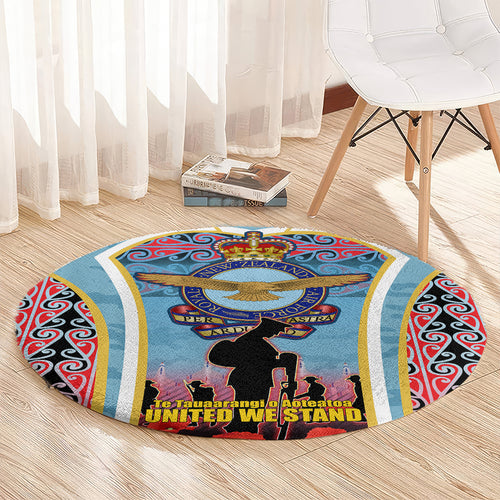 Royal New Zealand Air Force ANZAC Day Round Carpet Te Tauaarangi o Aotearoa
