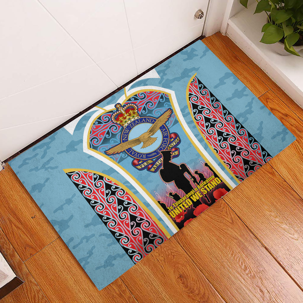 Royal New Zealand Air Force ANZAC Day Rubber Doormat Te Tauaarangi o Aotearoa
