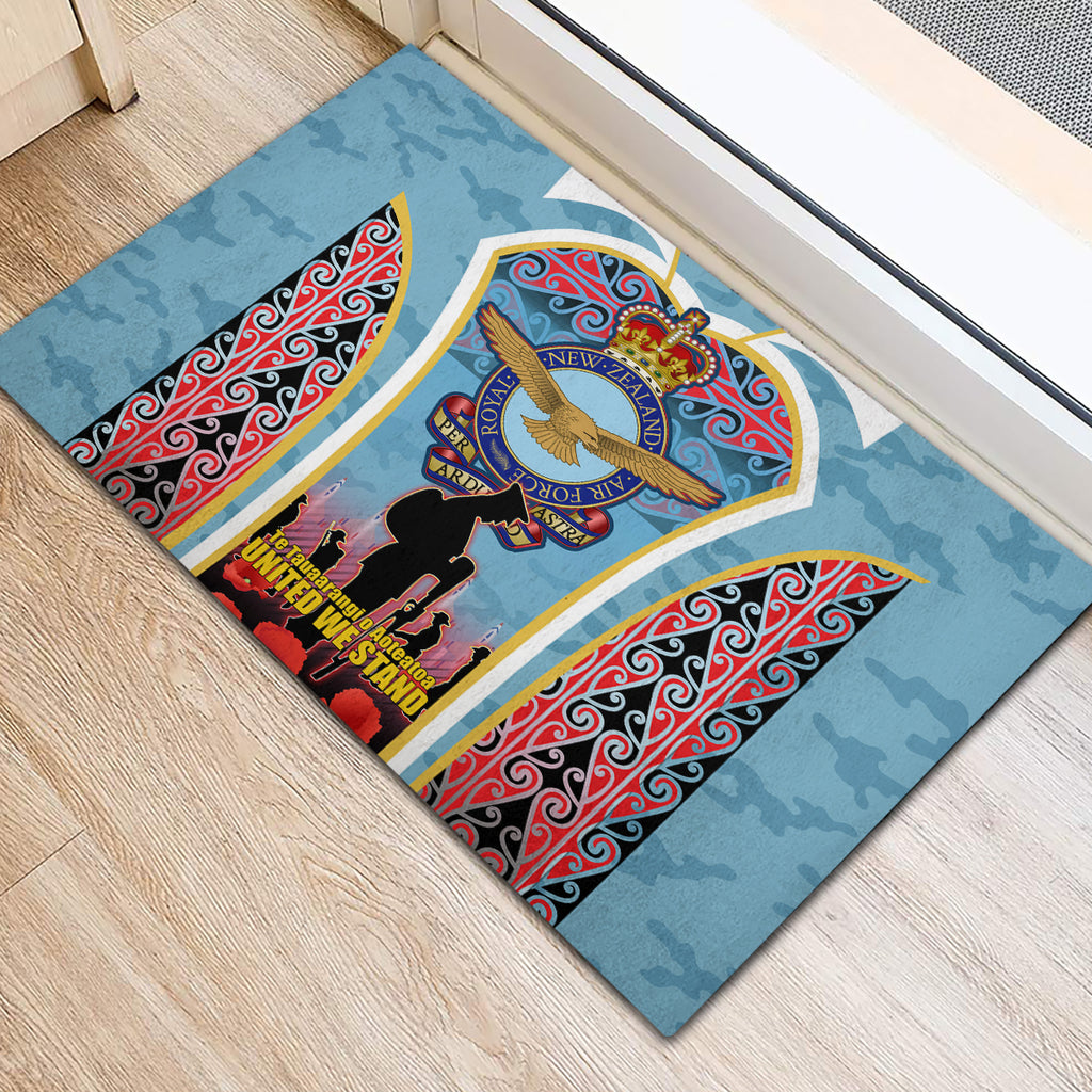 Royal New Zealand Air Force ANZAC Day Rubber Doormat Te Tauaarangi o Aotearoa