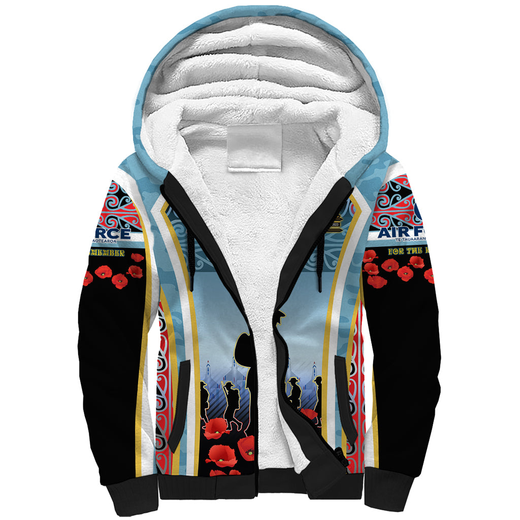 Royal New Zealand Air Force ANZAC Day Sherpa Hoodie Te Tauaarangi o Aotearoa