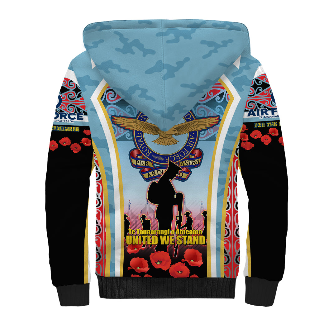 Royal New Zealand Air Force ANZAC Day Sherpa Hoodie Te Tauaarangi o Aotearoa