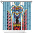 Royal New Zealand Air Force ANZAC Day Shower Curtain Te Tauaarangi o Aotearoa