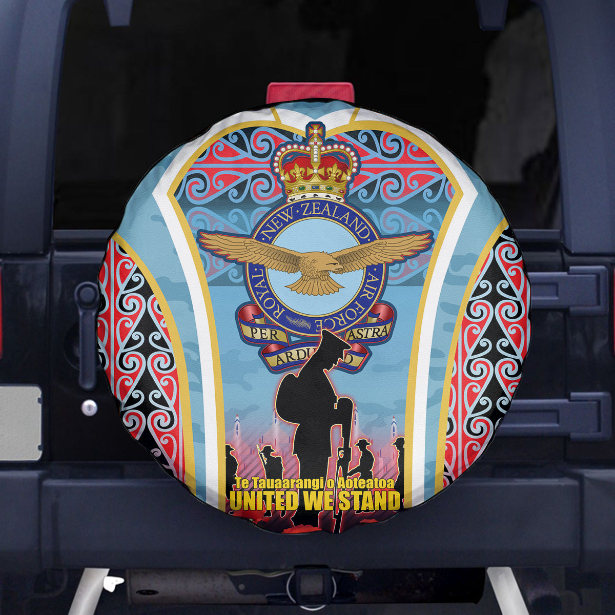 Royal New Zealand Air Force ANZAC Day Spare Tire Cover Te Tauaarangi o Aotearoa