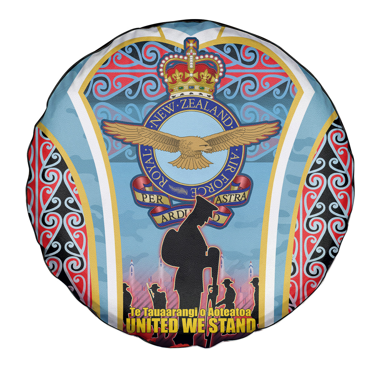 Royal New Zealand Air Force ANZAC Day Spare Tire Cover Te Tauaarangi o Aotearoa