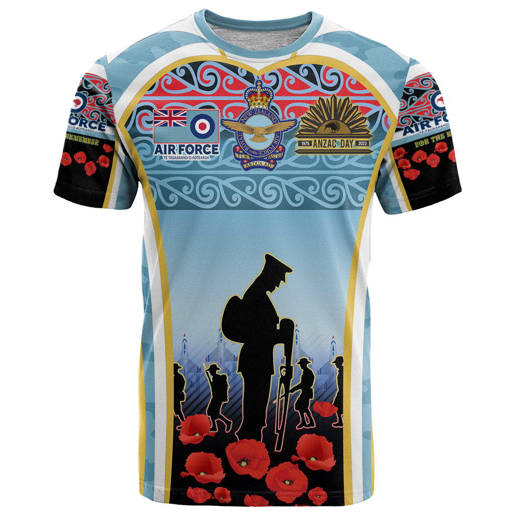 Royal New Zealand Air Force ANZAC Day T Shirt Te Tauaarangi o Aotearoa
