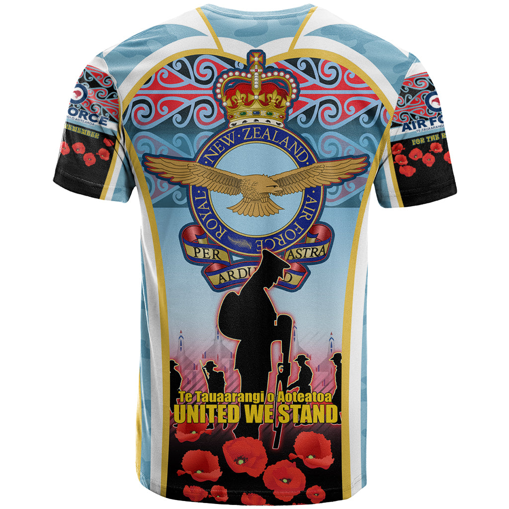 Royal New Zealand Air Force ANZAC Day T Shirt Te Tauaarangi o Aotearoa