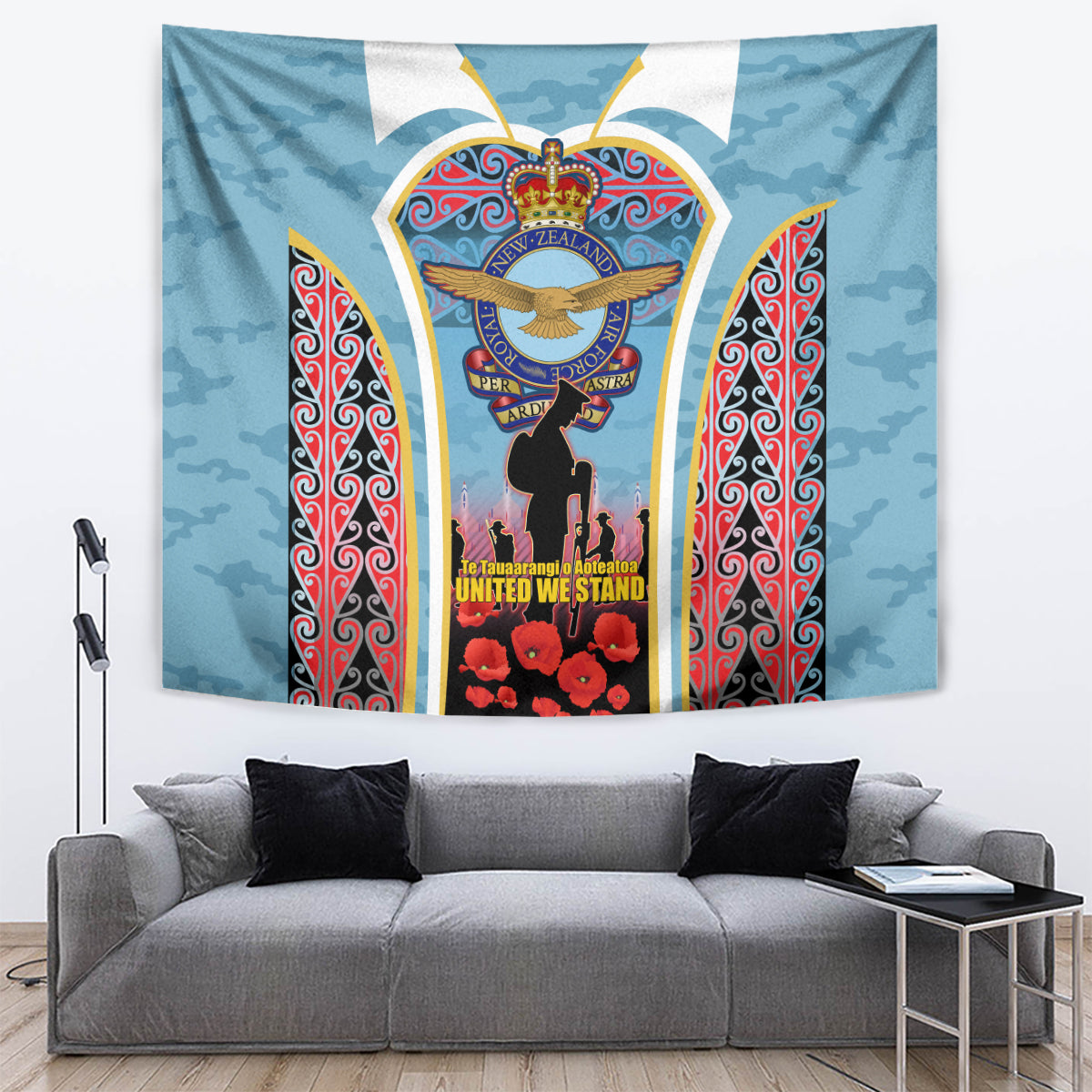 Royal New Zealand Air Force ANZAC Day Tapestry Te Tauaarangi o Aotearoa