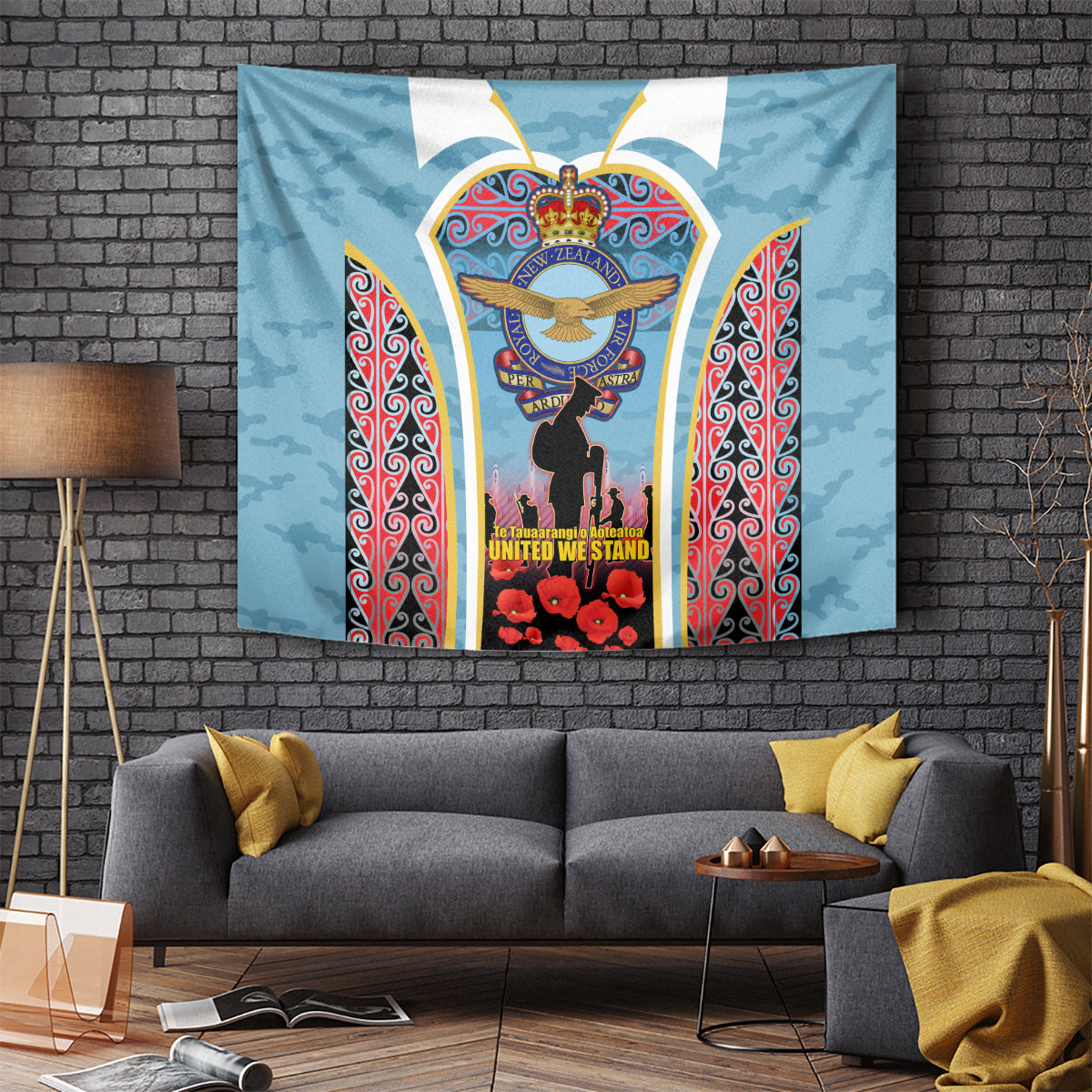 Royal New Zealand Air Force ANZAC Day Tapestry Te Tauaarangi o Aotearoa