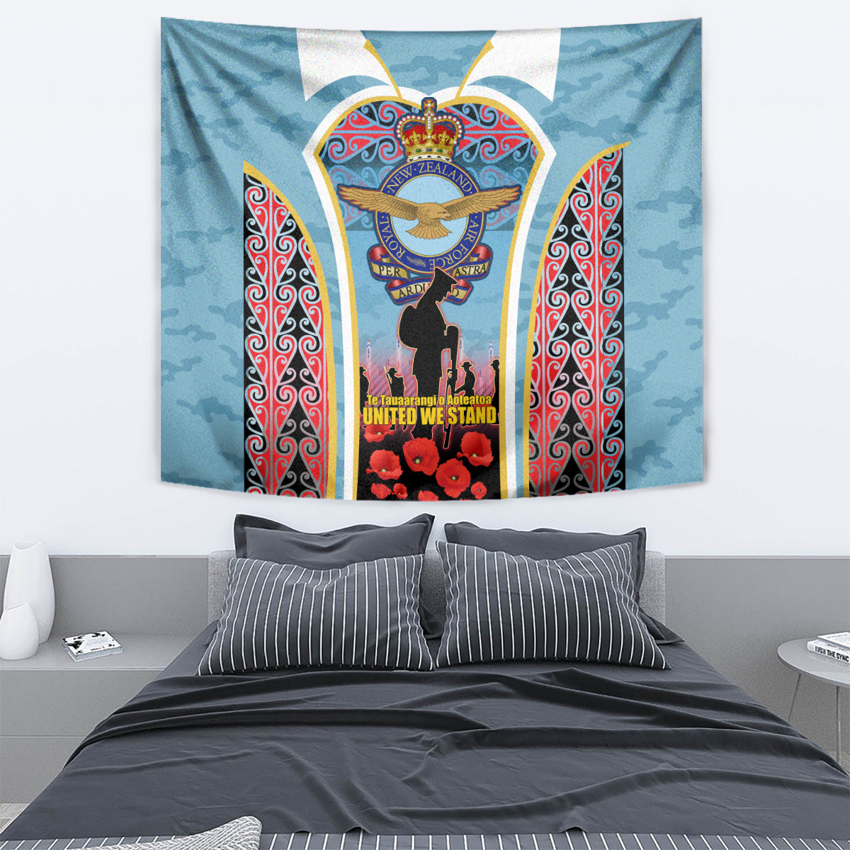 Royal New Zealand Air Force ANZAC Day Tapestry Te Tauaarangi o Aotearoa