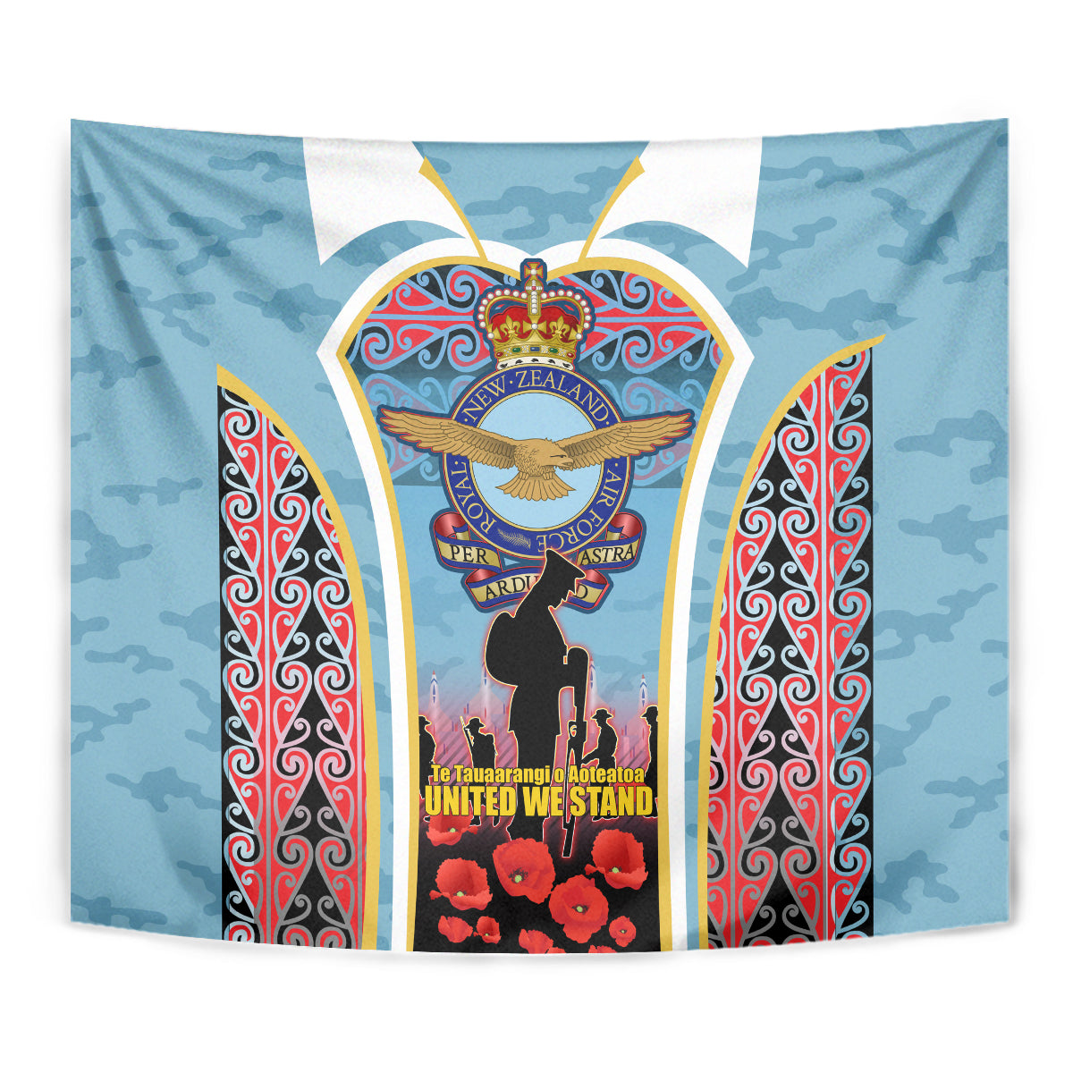 Royal New Zealand Air Force ANZAC Day Tapestry Te Tauaarangi o Aotearoa