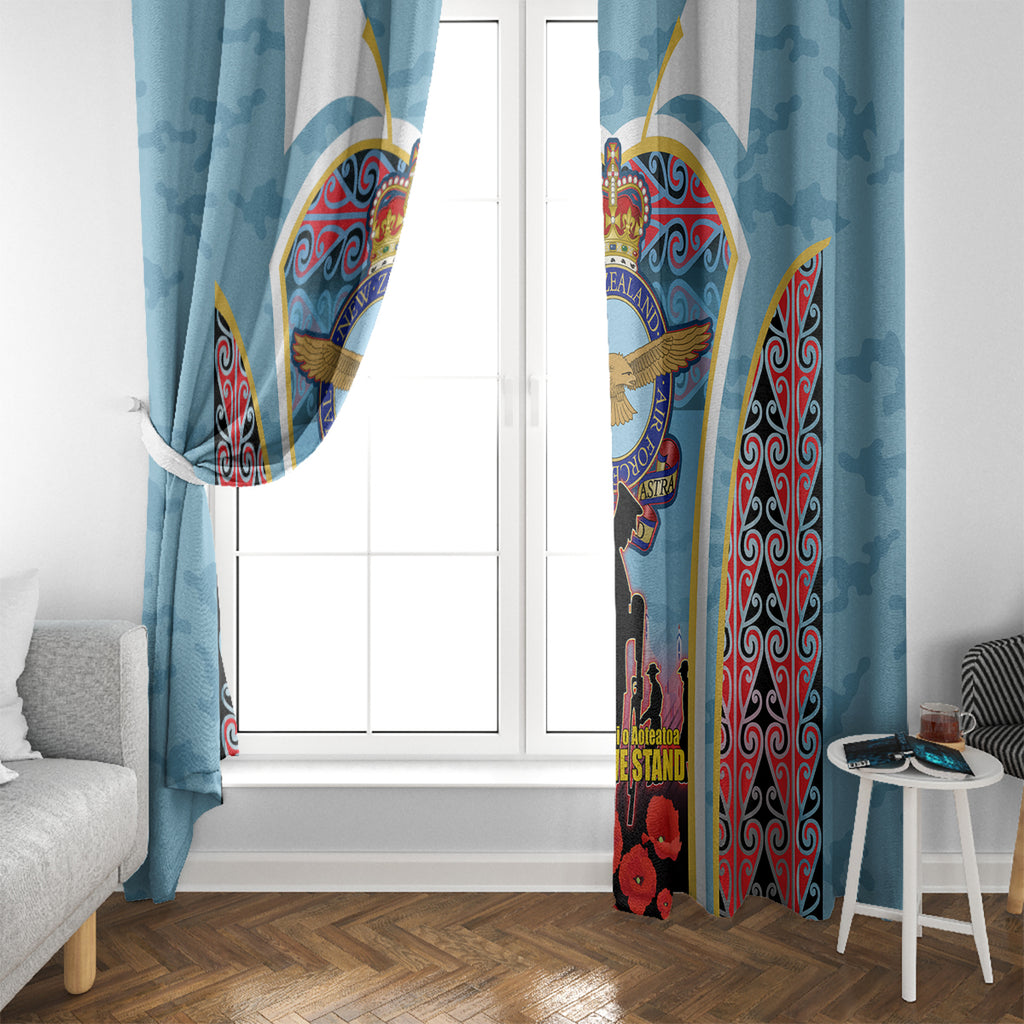 Royal New Zealand Air Force ANZAC Day Window Curtain Te Tauaarangi o Aotearoa