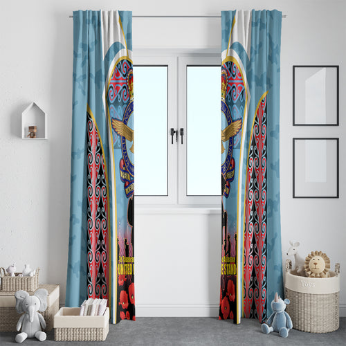 Royal New Zealand Air Force ANZAC Day Window Curtain Te Tauaarangi o Aotearoa