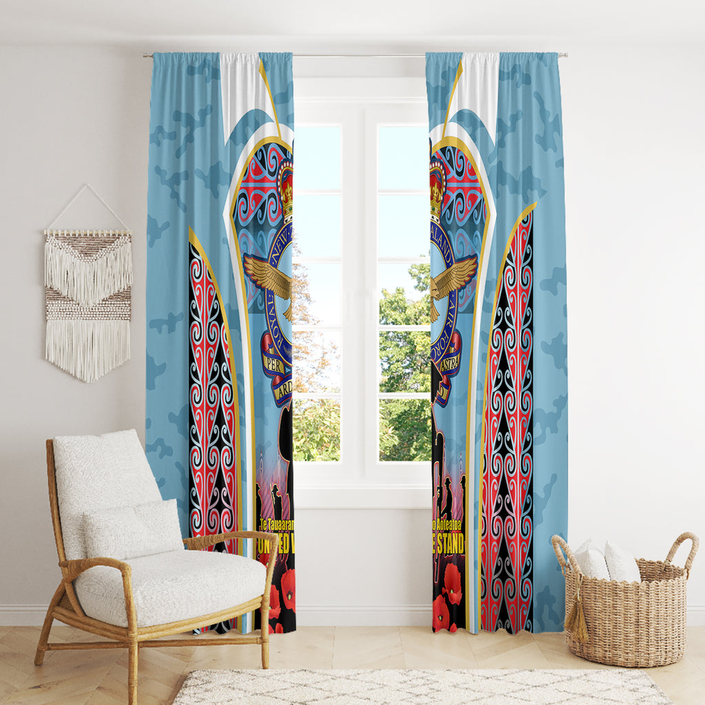 Royal New Zealand Air Force ANZAC Day Window Curtain Te Tauaarangi o Aotearoa